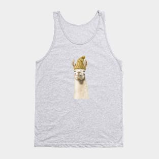 Ilama with Beanie Tank Top